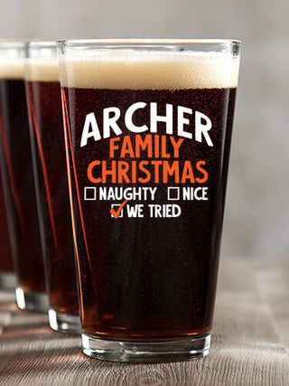 We Tried : Pint Glasses - Color Printed