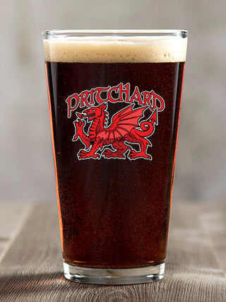 Welsh Dragon : Pint Glasses - Color Printed