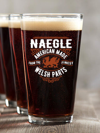 Welsh Parts : Pint Glasses - Color Printed