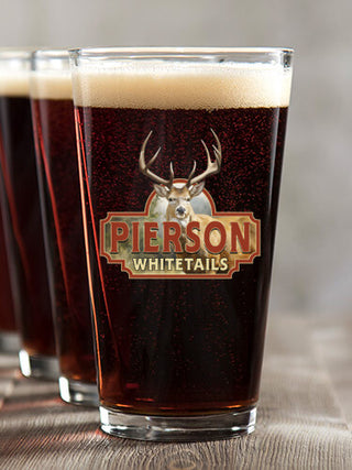 Whitetails : Pint Glasses - Color Printed