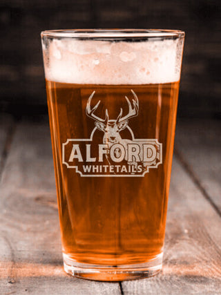 Whitetails : Pint Glasses - Engraved
