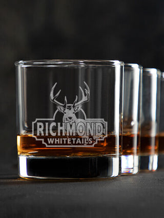 Whitetails : Rocks Glasses - Engraved