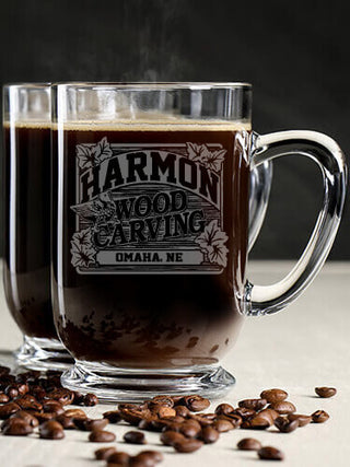Wood Carving : Coffee Mugs - Engraved
