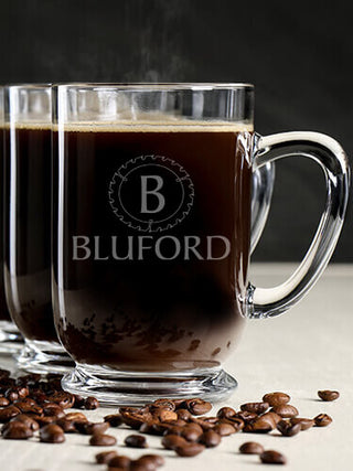 Woodworking Monogram : Coffee Mugs - Engraved