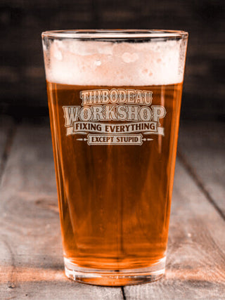 Workshop : Pint Glasses - Engraved
