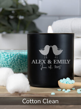 Love Birds : 11oz. Engraved Scented Candles