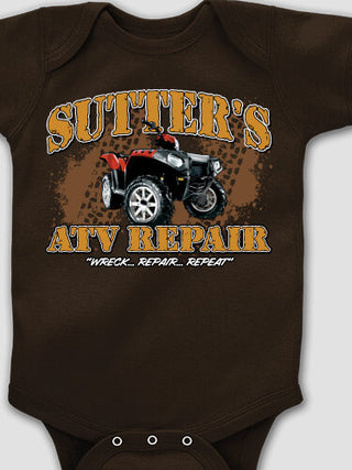 ATV Repair : Printed Baby Bodysuits