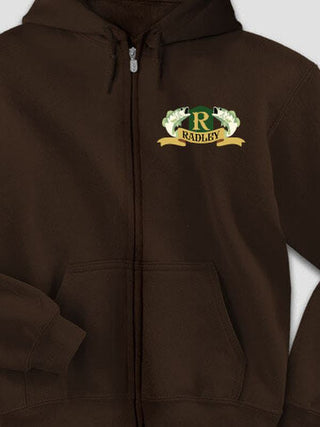 Bass Coat Of Arms : Embroidered Zip Hoodies