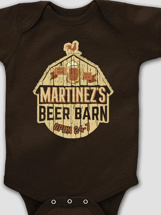 Beer Barn : Printed Baby Bodysuits