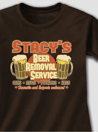 Beer Removal : Adult Ladies Fitted T-Shirt