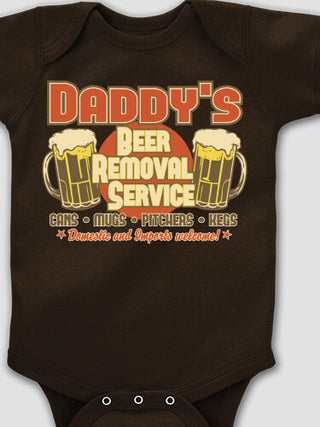 Beer Removal : Printed Baby Bodysuits