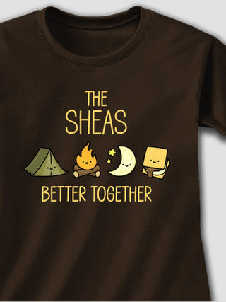 Better Together Camping : Adult Ladies Fitted T-Shirt