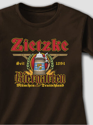 Biergarten : Adult Ladies Fitted T-Shirt