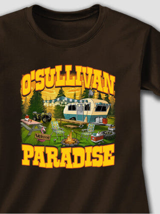 Camper's Paradise : Adult Ladies Fitted T-Shirt