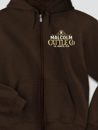 Cattle Company : Embroidered Zip Hoodies