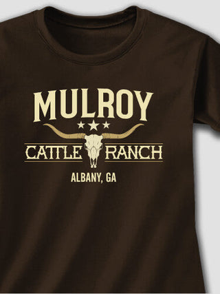 Cattle Ranch : Adult Ladies Fitted T-Shirt