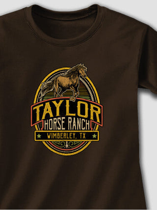 Classic Horse Ranch : Adult Ladies Fitted T-Shirt