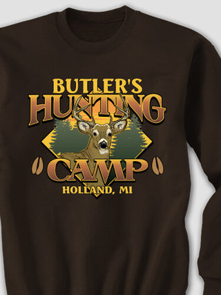 Deer Hunting Camp : Printed Sweatshirts