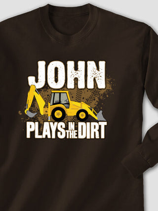 Dirt Shirt - Backhoe : Printed Long Sleeves