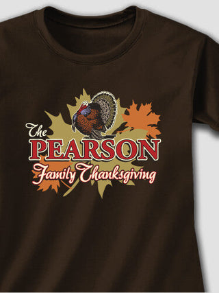Family Thanksgiving : Adult Ladies Fitted T-Shirt