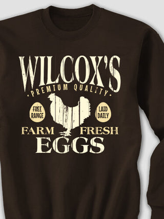 Farm Fresh Eggs : Printed Sweatshirts