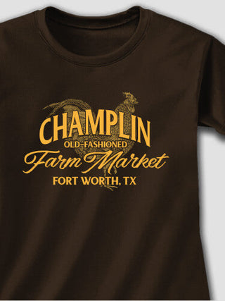 Farm Market : Adult Ladies Fitted T-Shirt