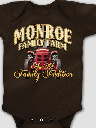Farming Family Tradition : Printed Baby Bodysuits