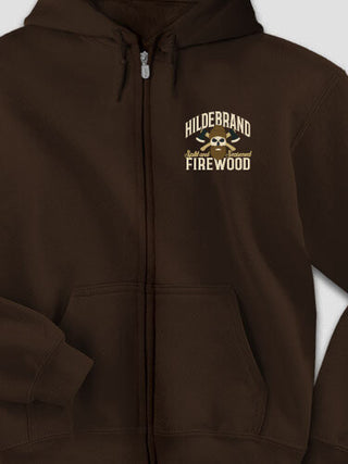 Firewood : Embroidered Zip Hoodies