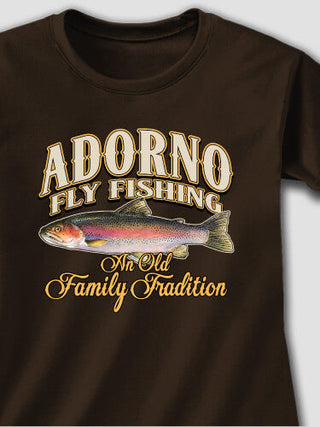 Fly Fishing Family Tradition : Adult Ladies Fitted T-Shirt