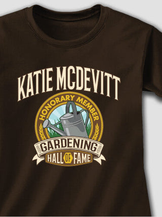 Gardening Hall Of Fame : Adult Ladies Fitted T-Shirt