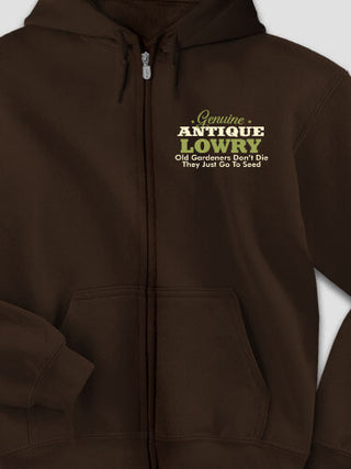 Genuine Antique Gardener : Embroidered Zip Hoodies