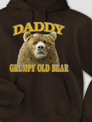 Grumpy Old Bear : Printed Hoodies