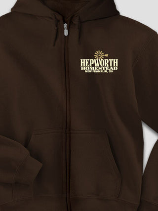 Homestead : Embroidered Zip Hoodies