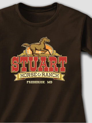 Horse Ranch : Adult Ladies Fitted T-Shirt