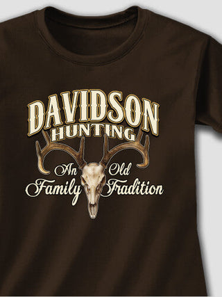 Hunting Family Tradition : Adult Ladies Fitted T-Shirt