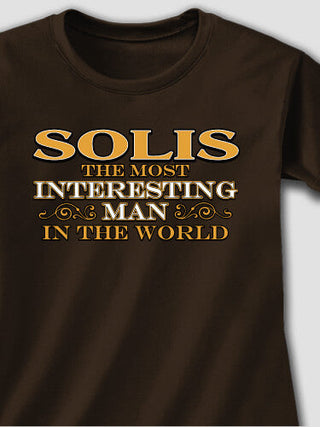 Interesting Man : Adult Ladies Fitted T-Shirt