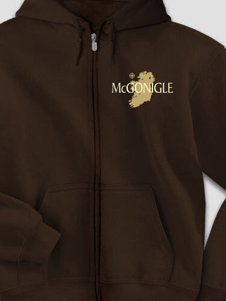 Irish Heritage : Embroidered Zip Hoodies