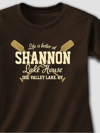 Lake House : Adult Ladies Fitted T-Shirt