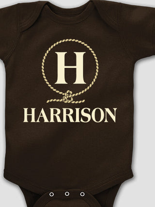 Lasso Monogram : Printed Baby Bodysuits