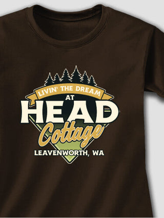 Livin' The Dream Cottage : Adult Ladies Fitted T-Shirt