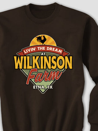 Livin' The Dream Farm : Printed Sweatshirts