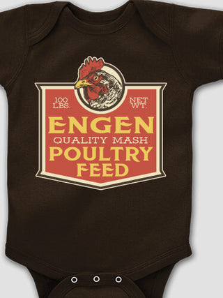 Poultry Feed : Printed Baby Bodysuits