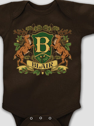 Stag Coat Of Arms : Printed Baby Bodysuits