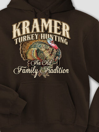 Turkey Hunting Family Tradition : Printed Hoodies