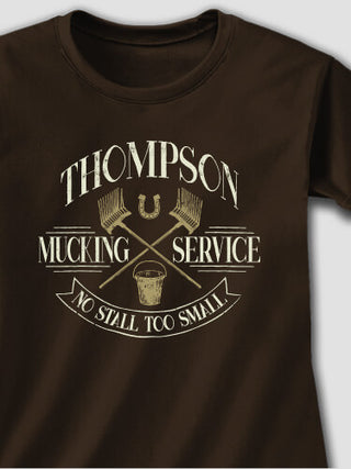 Vintage Mucking Service : Printed T-Shirts