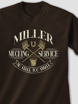 Vintage Mucking Service : Printed T-Shirts