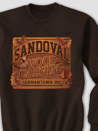 Wood Carving : Printed Sweatshirts