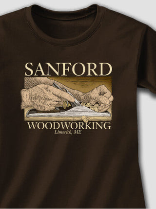 Woodworking : Adult Ladies Fitted T-Shirt