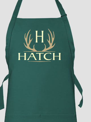 Antler Monogram : Printed Aprons