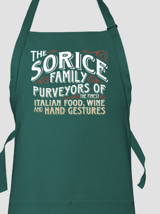 Italian Hand Gestures : Printed Aprons